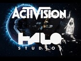 Gösterilen Activision ve Halo Studios logoları