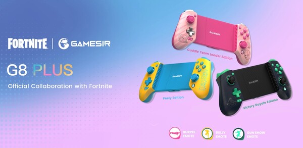 GameSir G8 Plus Fortnite Edition oyun kumandaları, ücretsiz emote'larla birlikte gelir.