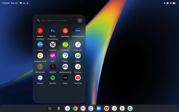 Googlebook'un Aluminum OS Kullanıcı Arayüzü