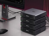 En fazla dört adet Lenovo ThinkCentre X Ultra mini PC, güçlü bir yapay zeka sunucusu oluşturmak üzere bir araya getirilebilir.