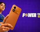 Genç bir kadının yer aldığı bir Xiaomi Poco M8 Power tanıtım görseli