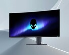 Alienware AW3426DW 34 inç QD-OLED oyun monitörünün ön yüzü gösterilmiştir