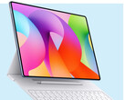 MatePad Pro Max 07 Mayıs 2026 tarihinde tamamen tanıtılacak. Resimde: tableti aksesuarlarıyla birlikte gösteren bir render.