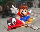 Super Mario Odyssey'den Mario ve Cappy gösteriliyor