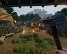 Sengoku Dynasty'de bir köyü gösteren bir görsel; oyun şu anda Steam'de %52 indirimde.