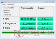 AS SSD - Razer Blade 16 USB üzerinde EX400U