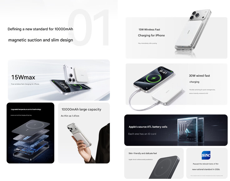 10,000mAh Air+ güç bankasının öne çıkan özellikleri (makine çevirisi)