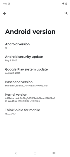 Motorola Moto G86 Power üzerindeki yazılım