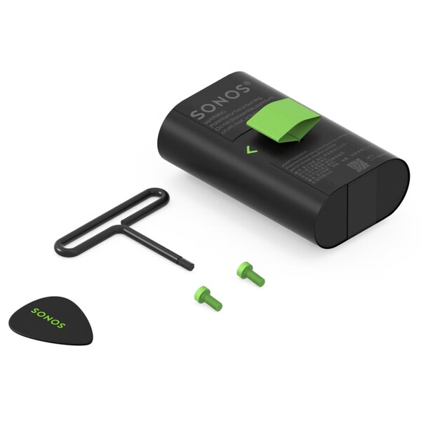 Sonos Play'in pil değiştirme kiti, bunu kendiniz yapmak için ihtiyacınız olan araçları içerir.