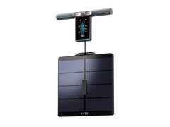 Wyze Scale Ultra BodyScan Plus'ın ekranı tutma sapının üzerindedir.