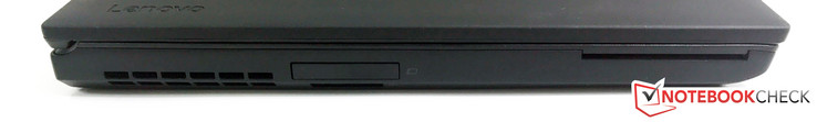 Left side: ExpressCard (34 mm), SmartCard reader