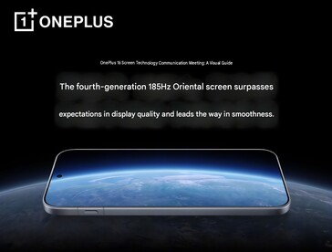 OnePlus 16, maksimum 185 Hz yenileme hızına sahip bir OLED ekranla gelecek.