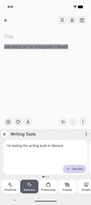 Gboard'da Yazma Araçları