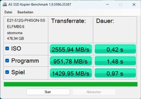 AS SSD Kopyalama