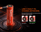 Acebeam'in AB21CP6425 pilinde bir USB-C bağlantı noktası bulunur.