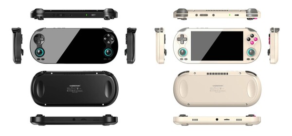 Anbernic RG Vita'nın Siyah ve Retro Gri renkleri mevcuttur.