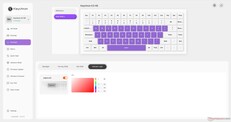Keychron K3 HE özelleştirme arka ışığı; büyük harf kilidi göstergesi