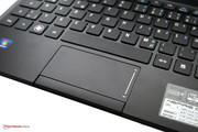 Touchpad iyi boyutlandırılmış.