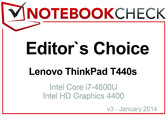 Editor's Choice in January 2014: Lenovo ThinkPad T440s