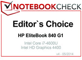 Editor's Choice in May 2014: HP EliteBook 840 G1