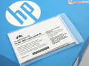 HP bu kartın dikkatli bir şekilde çantada tutulmasını tavsiye ediyor.