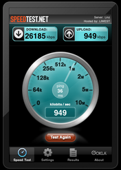 WLAN internet performansı 30/1 Mbit hat üzerinde