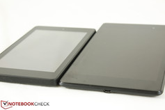 Kindle Fire HD 6 (solda) vs. Nexus 7 2013 (sağda)