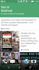 BlinkFeed also pleases with its design, and how it displays news from the Internet and social media.