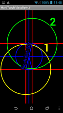 The Desire 310's TFT screen detects a maximum of two finger inputs at the same time.