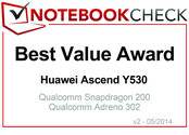 Best Value Award in April 2014: Huawei Ascend Y530