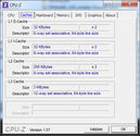 CPUZ önbellek sistem bilgisi