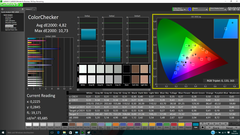 CalMAN ColorChecker before calibration