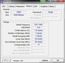 CPUZ RAM sistem bilgisi