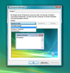 Windows Vista her ne kadar farklı görünüm seçeneği sunmasada, renkler konusunda seçim size ait