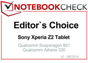 Editor's Choice in June 2014: Sony Xperia Z2 Tablet