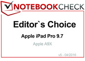 Editor's Choice in April 2016: Apple iPad Pro 9.7