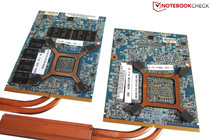 GeForce GTX 680M (left) vs. Radeon HD 7970M (right)