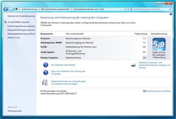 Windows 7'nin performans indeksi etkileyici. Düşük hızlı bir hdd'den ötürü düşük puan alsakta, etkilenmemek elde değil.
