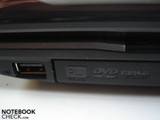 USB 2.0 ve DVD yazıcı kasanın sağ tarafında bulunuyor