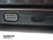 VGA ve HDMI çıkışları da sol tarafta bulunuyor.