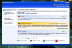 Windows XP güvenlik merkezi fazla bir özellik sunmamakta
