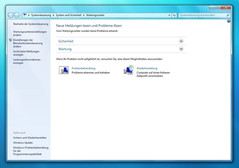 Windows 7 de bulunan bakım merkezi iyi organize edilmiş ve farklı seçenekler sunmakta