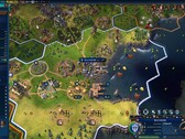 Civilization 6'nın sıra tabanlı bir strateji oyunu olarak oyunculara sunabileceği derinliği gösteren ayrıntılı bir şehir genel görünümü