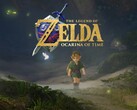Zelda: Ocarina of Time yeniden yapımında Link, Hyrule'u keşfederken görülüyor