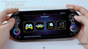 Anbernic RG Vita Pro üzerindeki Linux ana ekranı.
