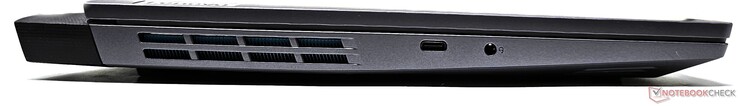 Sol: DisplayPort 1.4 çıkışlı ve 140 W Güç Dağıtımlı USB 3.2 Gen2 Type-C, 3,5 mm kombo ses jakı