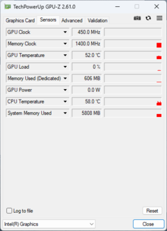 GPU-Z: Intel Arc Graphics 4 çekirdekli