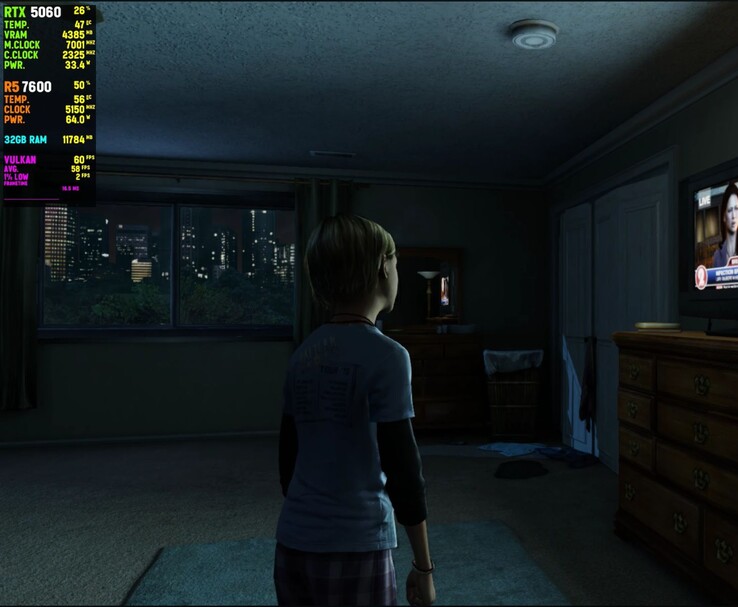 shadPS4 üzerinde RTX 5060 ile çalıştırılan The Last of Us Remastered’ın oyun içi ekran görüntüsü