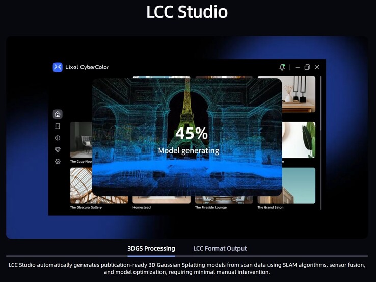 LCC Studio, kamera verilerinden 3B modeller oluşturur