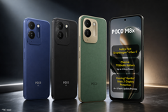 Poco M8x 5G, kobalt mavisi, siyah ve deri yeşili renk seçenekleriyle satışa sunulmuştur.